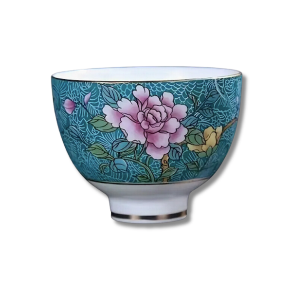 SET THÉIÈRE ET TASSES BLEUES À FLEUR (plus en stock)