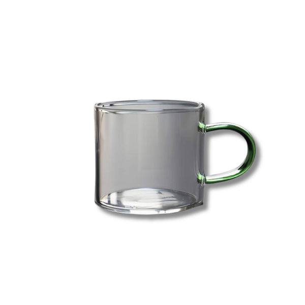 THÉIÈRE EN VERRE AVEC INFUSEUR ET 4 TASSES À THÉ EN VERRE