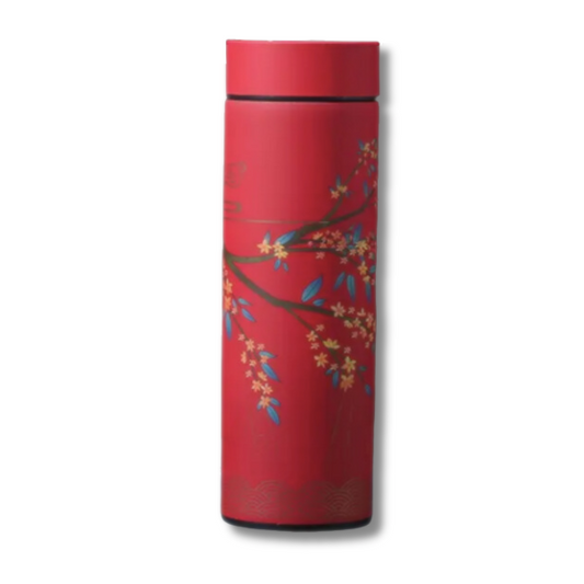THERMOS NOMADE ISOTHERME AVEC INFUSEUR INTÉGRÉ ROUGE